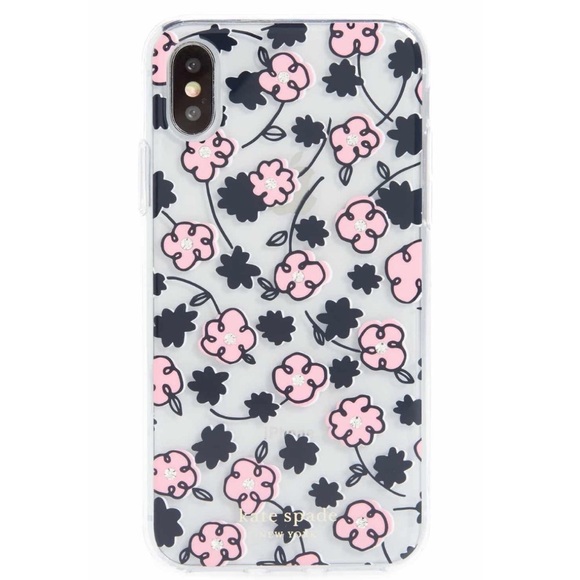 Kate Spade jeweled transparent iPhone XS/X case - Picture 2 of 5